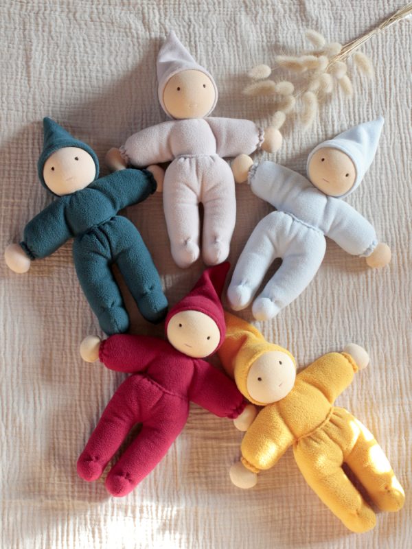 Lutins premières poupées Poupées Lutin polaire et laine de mouton - Artisanat français - Matériaux certifiés
